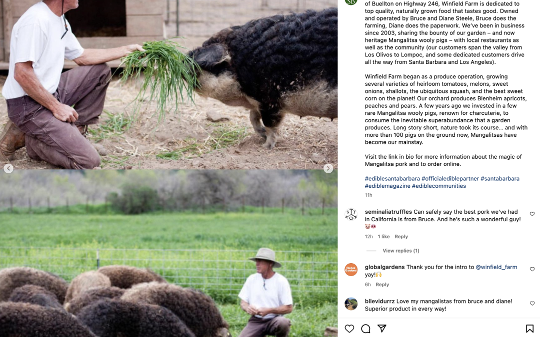 New Profile in Edible Santa Barbara Magazine